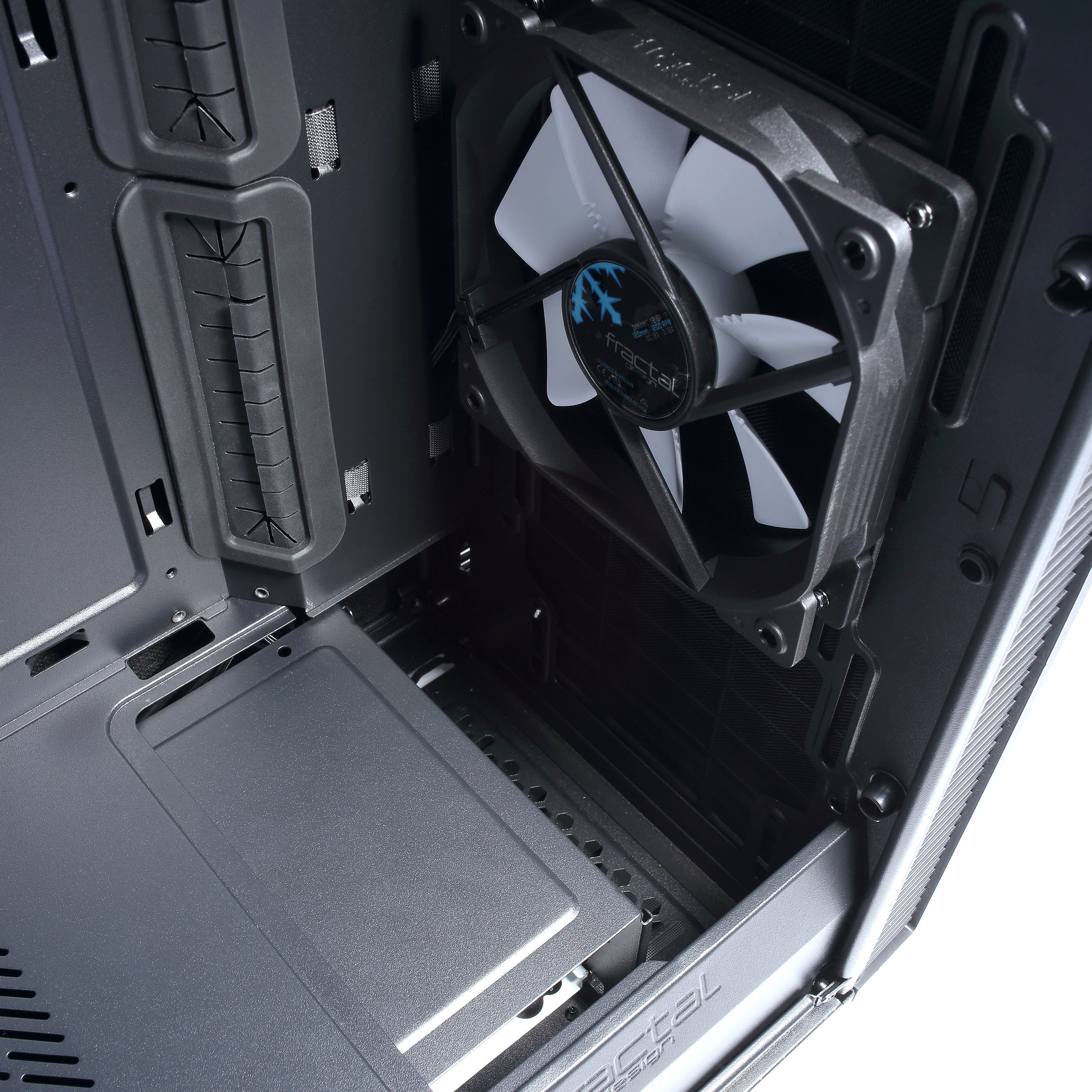 Fractal Design Define C Tempered Glass - Compact Mid Tower Computer Case -  ATX - High Airflow and Silent Computing with ModuVent Technology - 2X 120mm