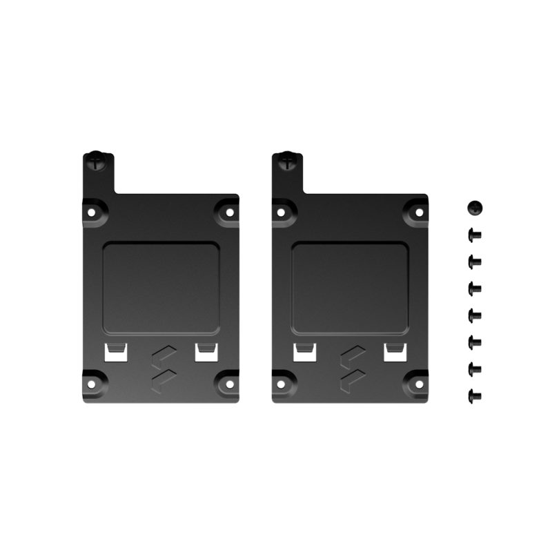 Type A 2 Fractal Design SSD Bracket Kit Accessory 2-Pack Black Thumbscrew 5 