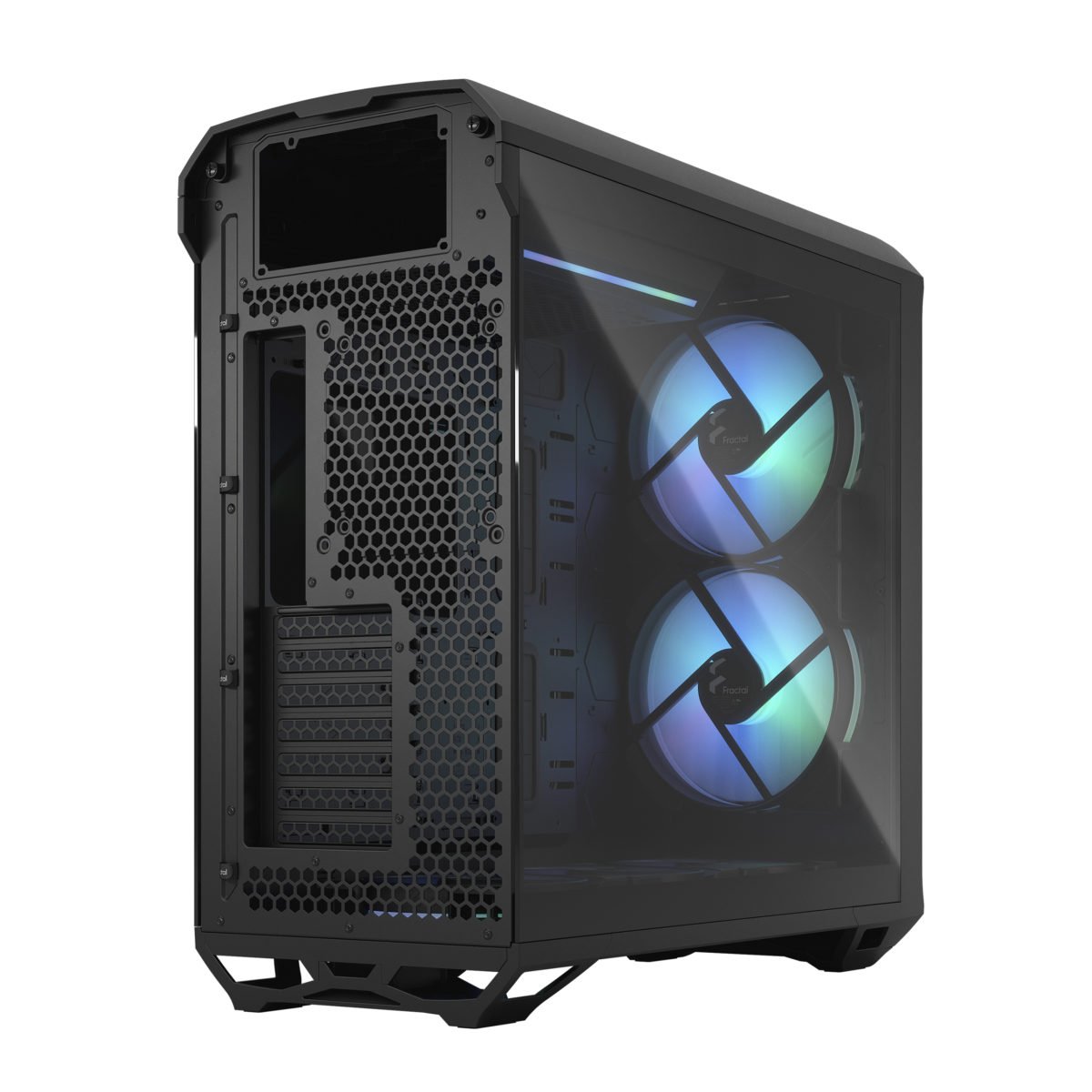 Fractal Design Torrent Black - Light Tint Tempered Glass Side Panel - Open  Grille for Maximum air Intake - Two 180mm PWM and Three 140mm Fans Included