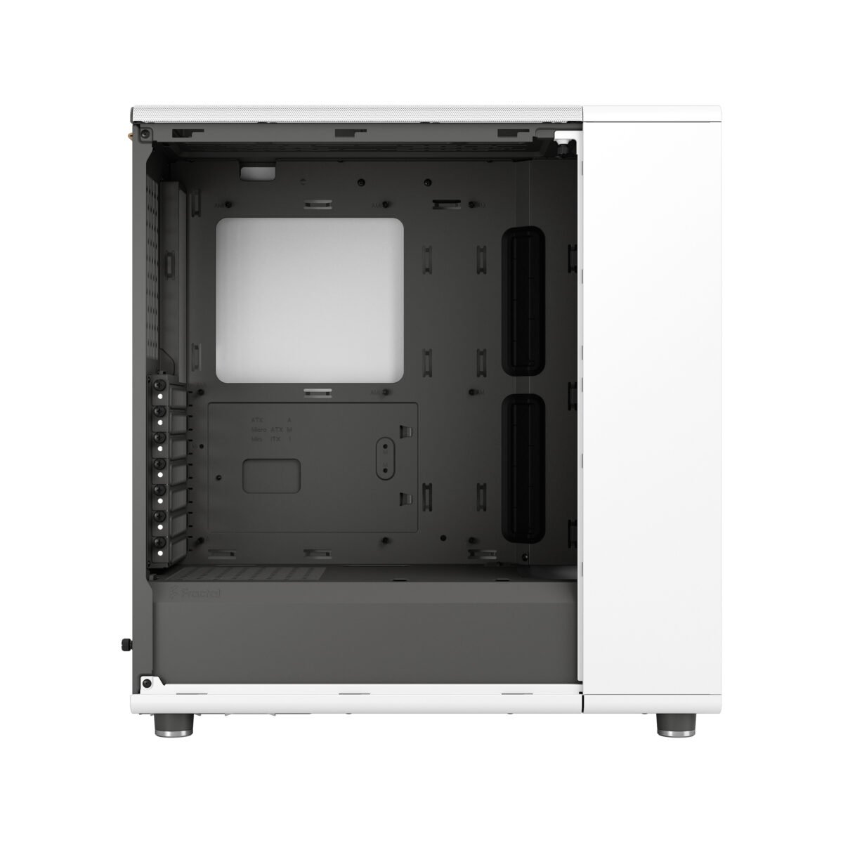  Fractal Design North Charcoal Black - Genuine Walnut Wood Front  - Mesh Side Panels - Two 140mm Aspect PWM Fans Included - Type C USB - ATX  Airflow Mid Tower PC Gaming Case : Electronics