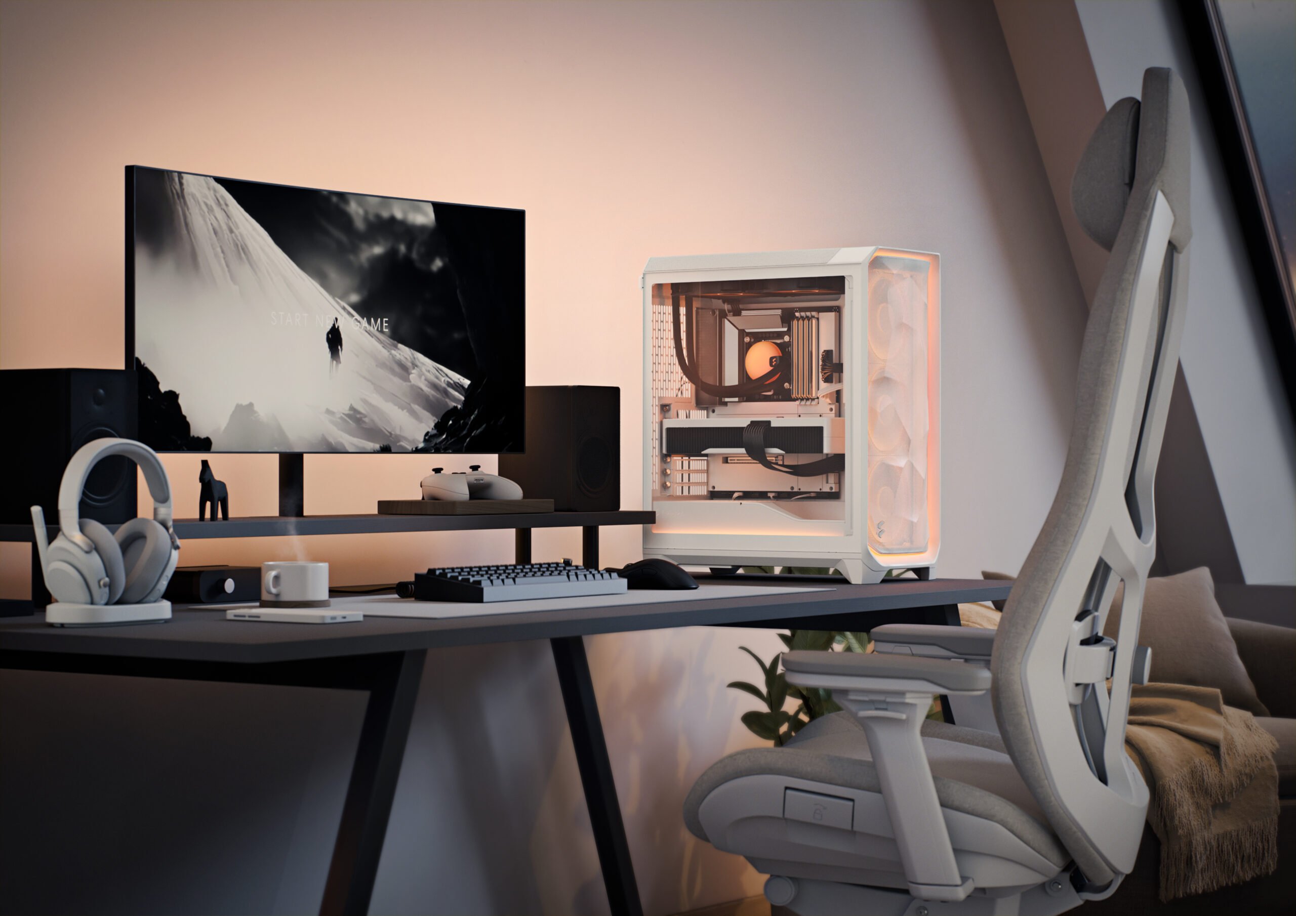Meshify 3 White Ambience Pro RGB